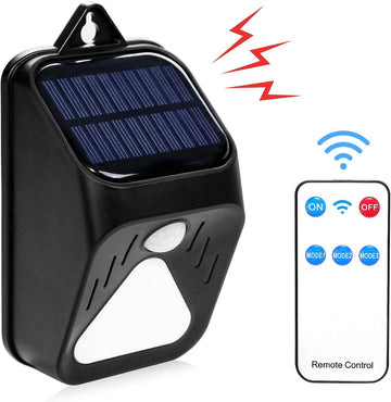 CallToU Solar Alarm Strobe Light,Motion Sensor Alarm Outdoor IP65 Waterproof Solar Siren Security Light for Driveway Home Farm Barn Villa Yard CallToU